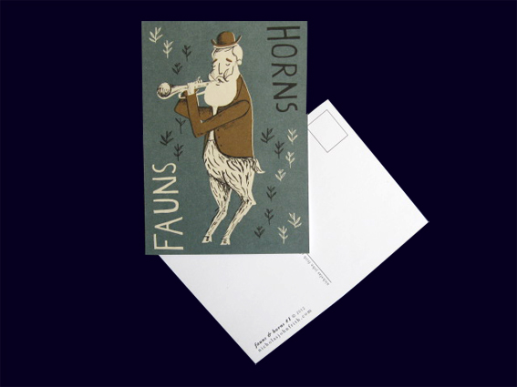 Recycled Flyer Printing with Horns